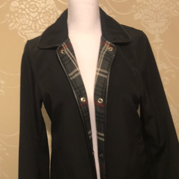 Talbots Petite Black Jacket - waterproof size S - Picture 2 of 7
